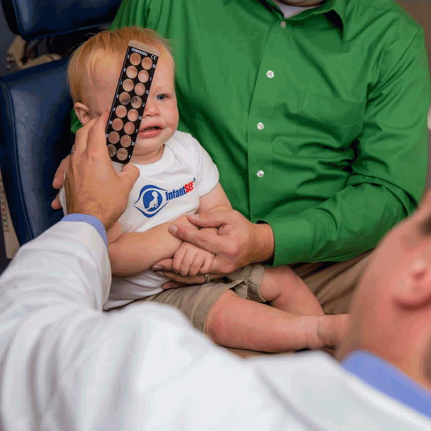 Infantsee eye exam at EyeCare Specialties - Pine Lake